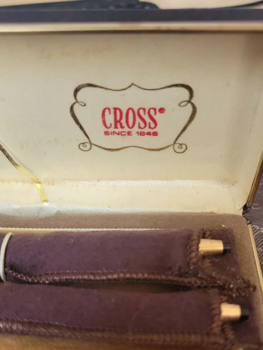 Cross Vintage Gold-Tone Pen & Pencil Set - Lifetime Mechanical Guarantee